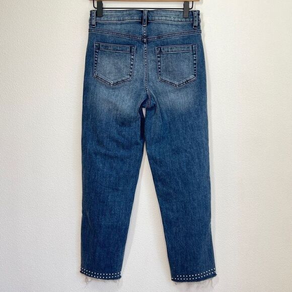 Vince Camuto Studded Frayed Hem Jeans - 26 - Preloved - Picture 4 of 16